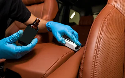 Powłoka ceramiczna na tapicerkę skórzaną w ESSA Detailing