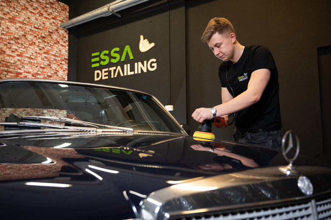 Mercedes 450 SEL - korekta lakieru w ESSA Lublin